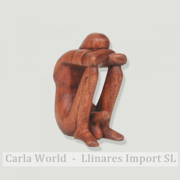 Abstracto erotico Modelo 12 madera Indonesia. 15cm