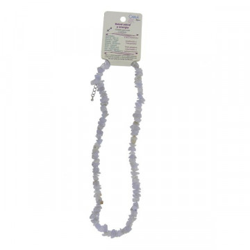 Horoscope chip necklace. Sagntario - Chalcedony.