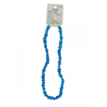 Horoscope chip necklace. Aquarius - Turquoise.