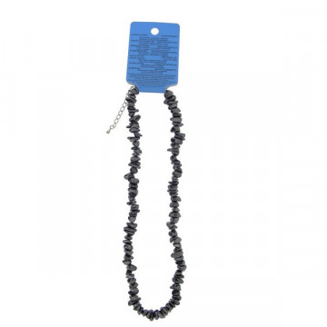 Chakra chips necklace. Base - Hematite.