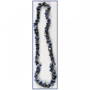 Elastic chip collar. 40cm. Sodalite.