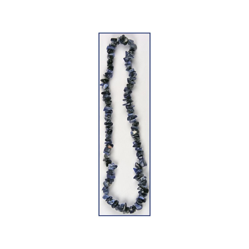 Elastic chip collar. 40cm. Sodalite. Elastic chip collar. 40cm. Sodalite.