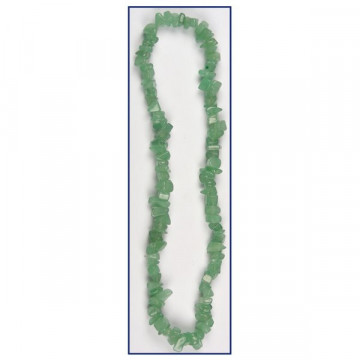 Elastic chip collar. 40cm. Green Aventurine.