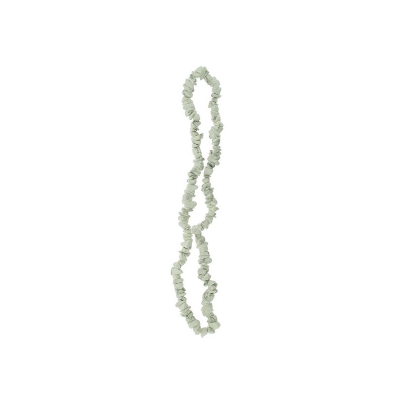 Elastic chip collar. 40cm. White Howlite. Elastic chip collar. 40cm. White Howlite.