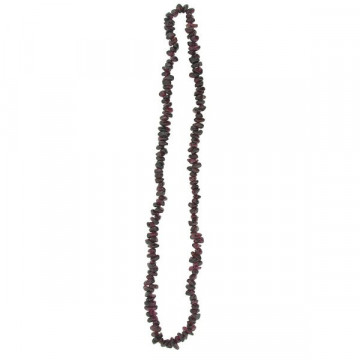 Elastic chip collar. 40cm. Garnet.