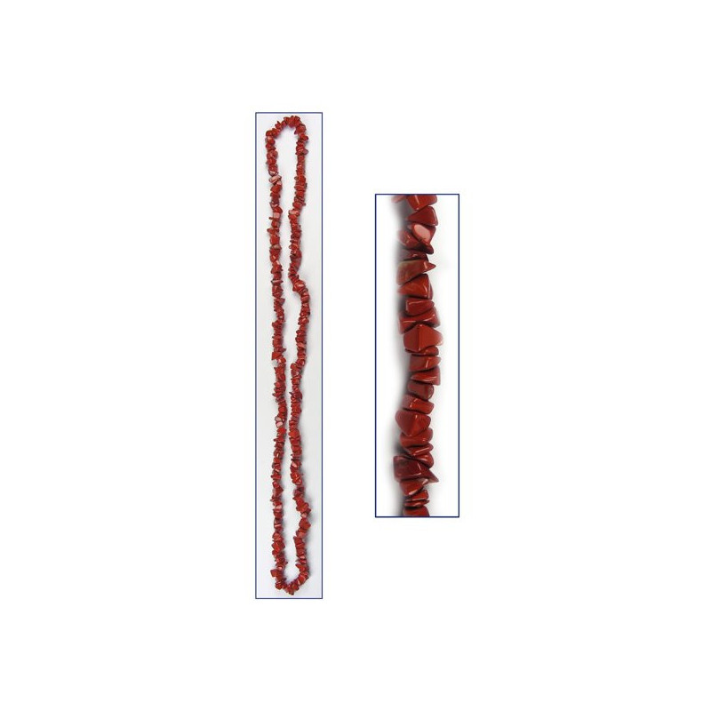 Chip necklace. 90cm. Red jasper Chip necklace. 90cm. Red jasper