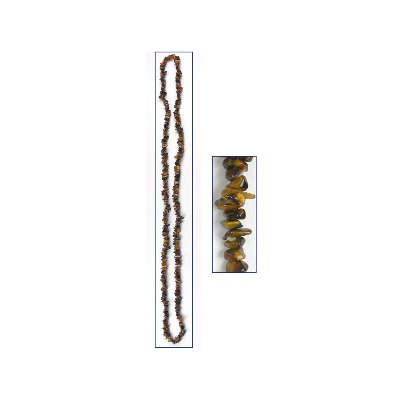 Chip necklace. 90cm. Tiger's Eye. Chip necklace. 90cm. Tiger's Eye.