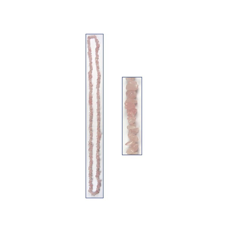 Collar chip. 90cm. Cuarzo Rosa. Collar chip. 90cm. Cuarzo Rosa.