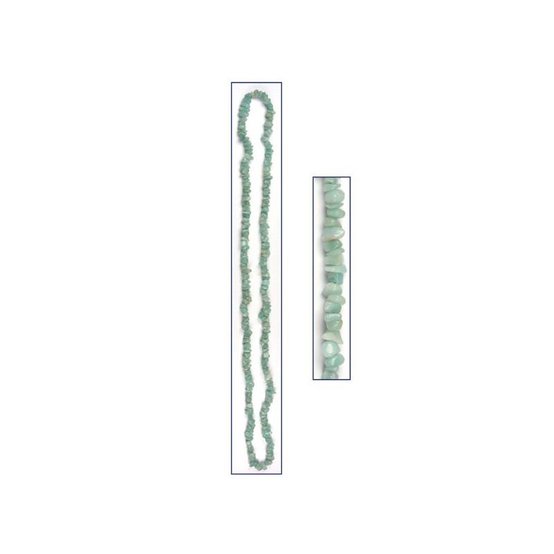 Chip necklace. 90cm. Amazonite. Chip necklace. 90cm. Amazonite.