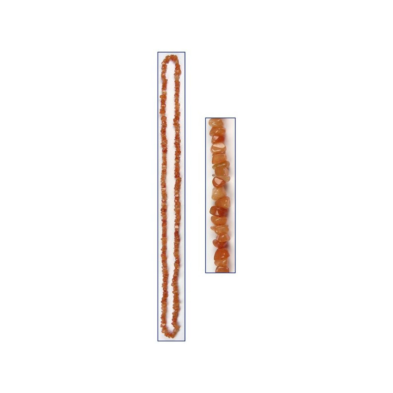 Collar chip. 90cm. Aventurina Naranja. Collar chip. 90cm. Aventurina Naranja.