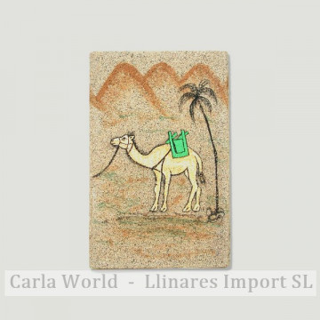 Lapicero arena camello cuad 10x7cm