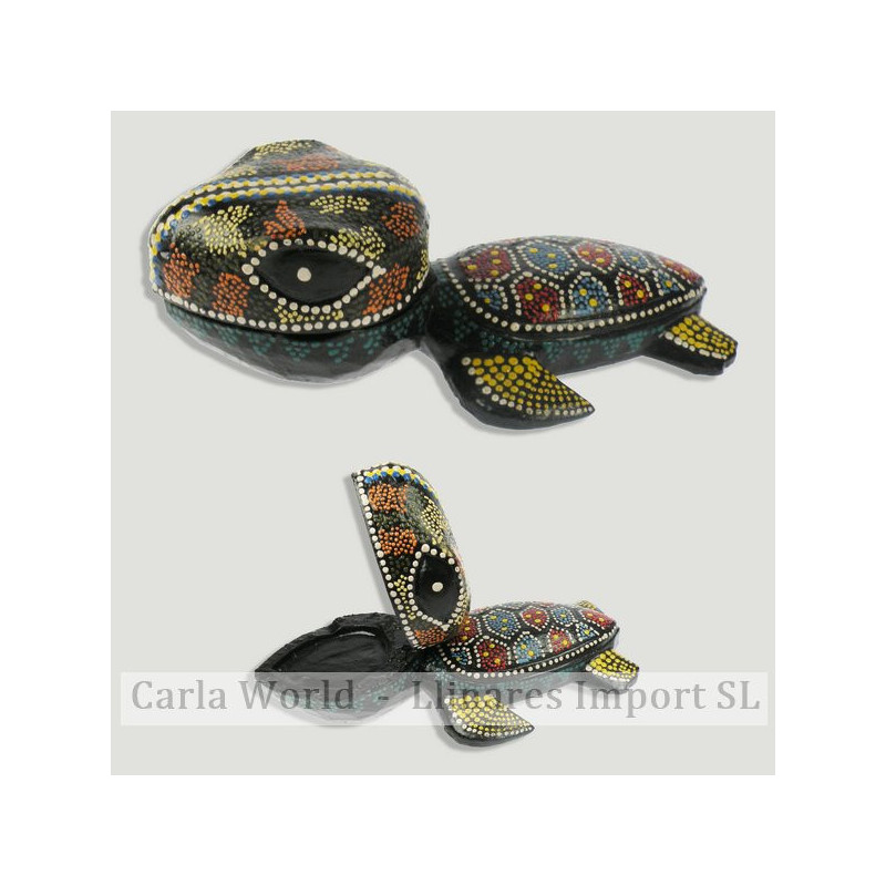 Cenicero tortuga pintado 18cm Cenicero tortuga pintado 18cm