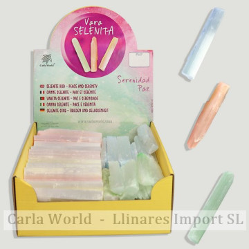 VARA de SELENITA. Colores surtidos