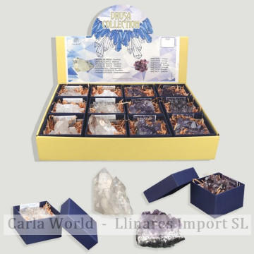 DRUSE COLLECTION. Cristal Roca y Amatista. 