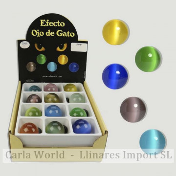 EFECTO OJO DE GATO. Bola mineral.