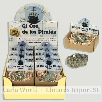 EL ORO DE LOS PIRATAS. Pirita en bruto.