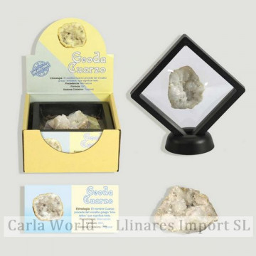 Authentic mineral collection. GEODA QUARTZSilicone frame