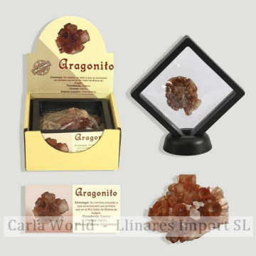 Authentic mineral collection. ARAGONITESilicone frame
