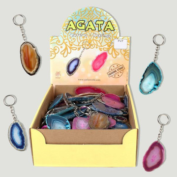 ÁGATA. Llavero mineral. 