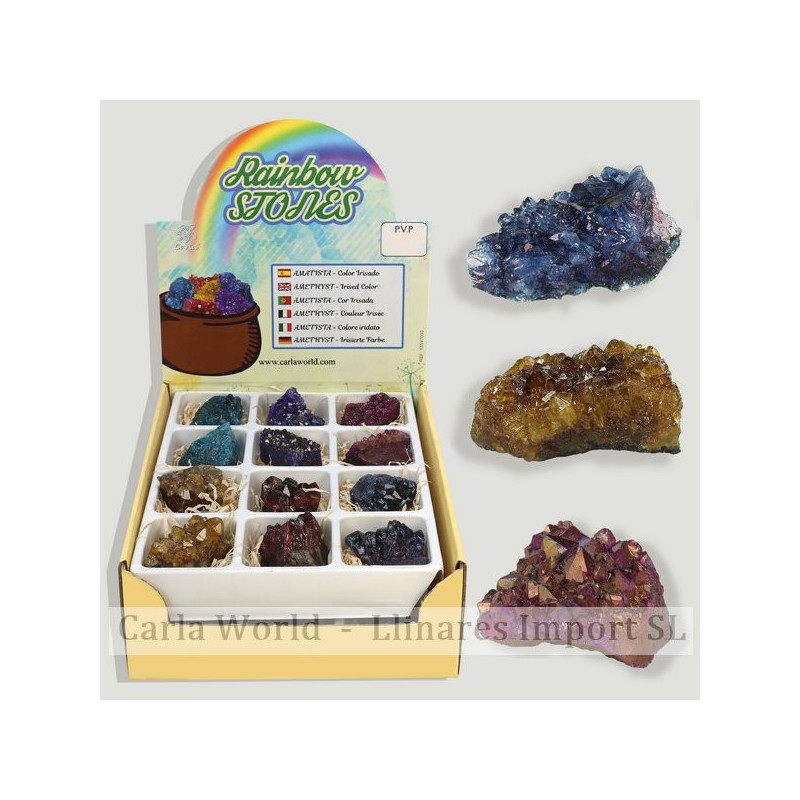 Rainbow Amethyst. Pack of 24 Amethyst Rainbow Amethyst. Pack of 24 Amethyst