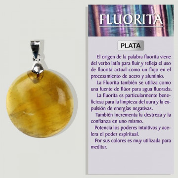 FLUORITO AMARELO. Pingente...