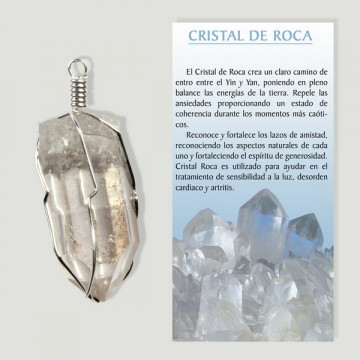 Rock crystal. Silverplated...