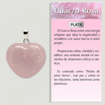 QUARTZ ROSE. Pendentif en...