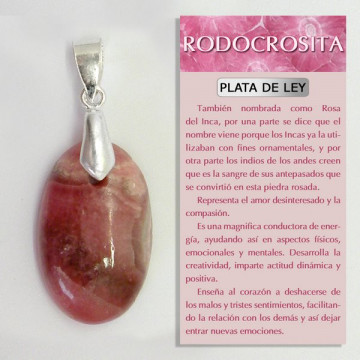 RHODOCHROSITE. Pendentif...