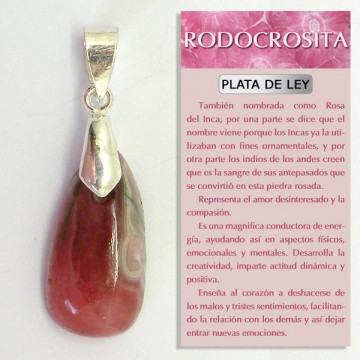 RHODOCHROSITE. Pendentif...