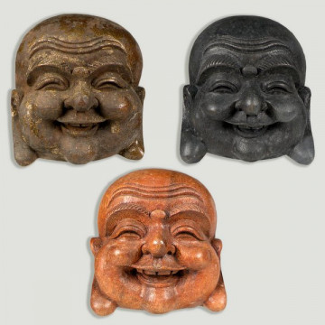 Cabeza Buda sonriente col...