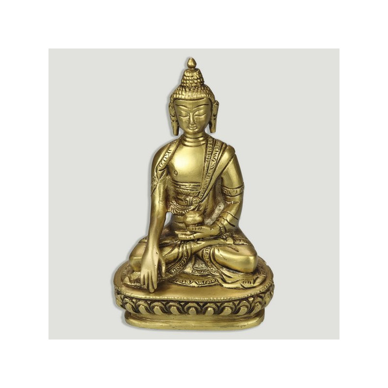 Bouddha Thaïlande Laiton doré avec socle. 9x14,5 cm. Bouddha Thaïlande Laiton doré avec socle. 9x14,5 cm.