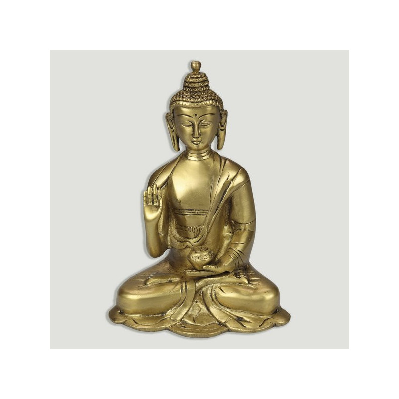 Buddha Thailand Gilded brass. 12x15.5cm. Buddha Thailand Gilded brass. 12x15.5cm.