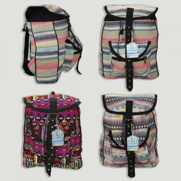 Cotton backpack. Assorted models. 40X30cm
