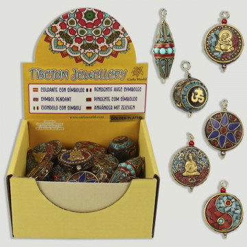TIBETAN JEWELRY. Tibetan pendant. Assorted shapes.
