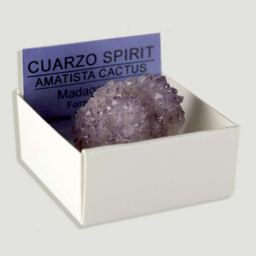 4x4 box – Quartz Spirit/Amethyst Cactus – Madagascar.