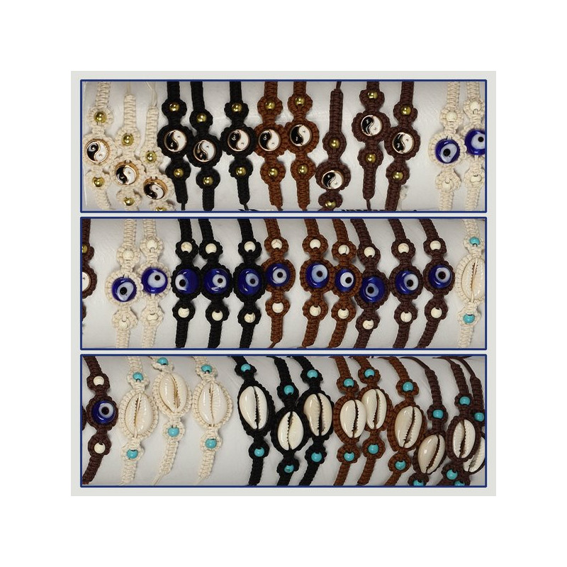 GANCHO 05. Pulsera cuero/cordón surtido. GANCHO 05. Pulsera cuero/cordón surtido.
