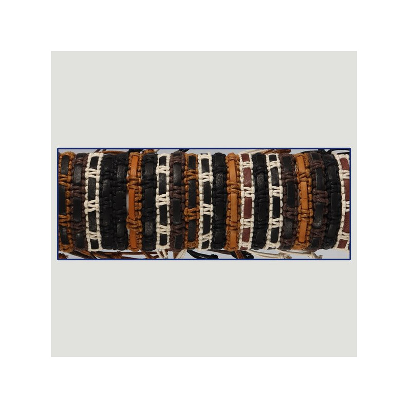 HOOK 33. Assorted leather/cord bracelet. HOOK 33. Assorted leather/cord bracelet.