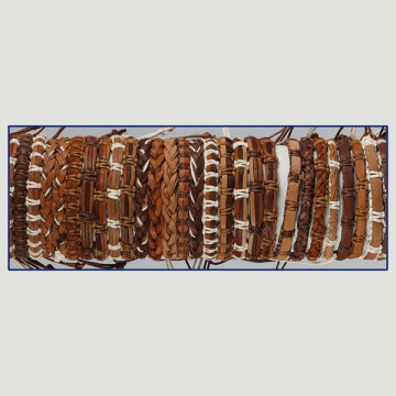 GANCHO 36. Pulsera cuero/cordón surtido. 