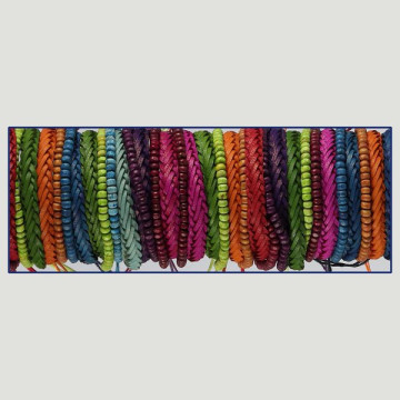 GANCHO 44. Pulsera cuero/cordón surtido. 