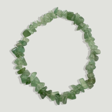Gancho 06. Pulsera Chip. Mineral Aventurina Verde. 