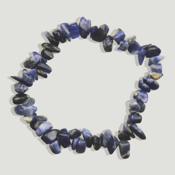 Gancho 07. Pulsera Chip. Mineral Sodalita.
