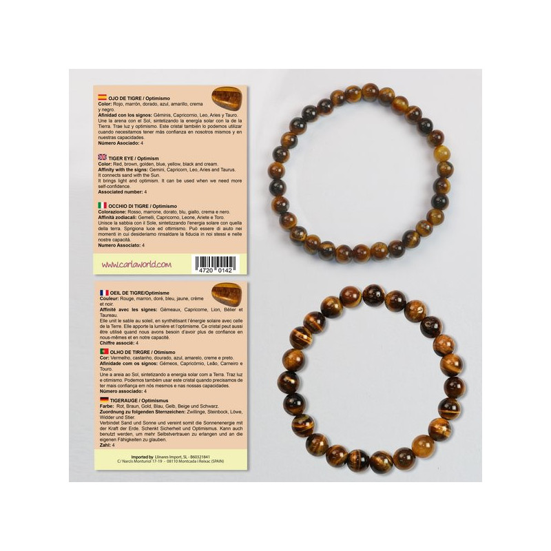 Hook 36. Ball Bracelet 6 and 8mm. Tiger's Eye. Hook 36. Ball Bracelet 6 and 8mm. Tiger's Eye.