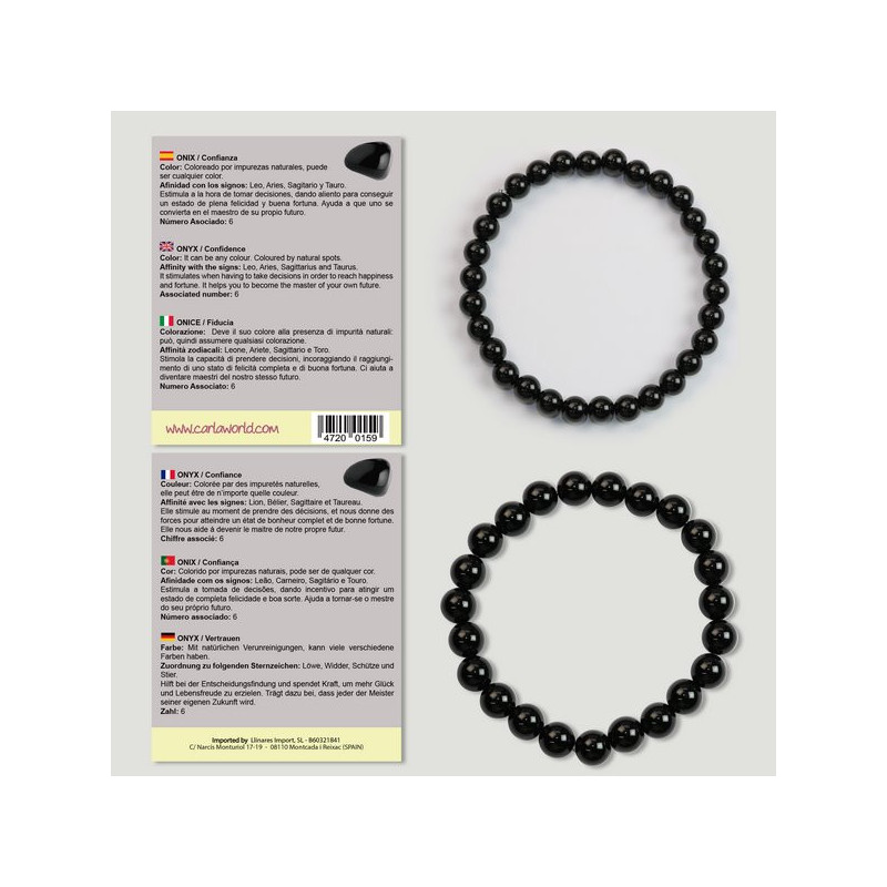 Gancho 40. Pulseira Bola 6 e 8mm. Ônix. Gancho 40. Pulseira Bola 6 e 8mm. Ônix.
