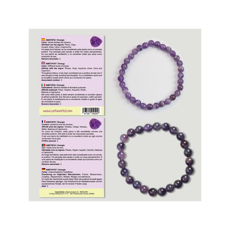 Hook 41. Ball Bracelet 6 and 8mm. Amethyst. Hook 41. Ball Bracelet 6 and 8mm. Amethyst.
