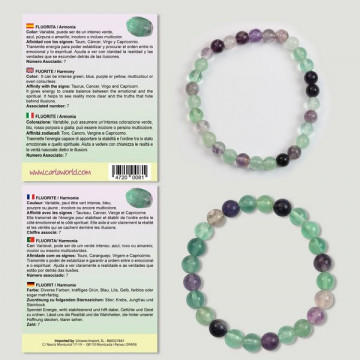 Hook 46. Ball Bracelet 6 and 8mm. Fluorite.