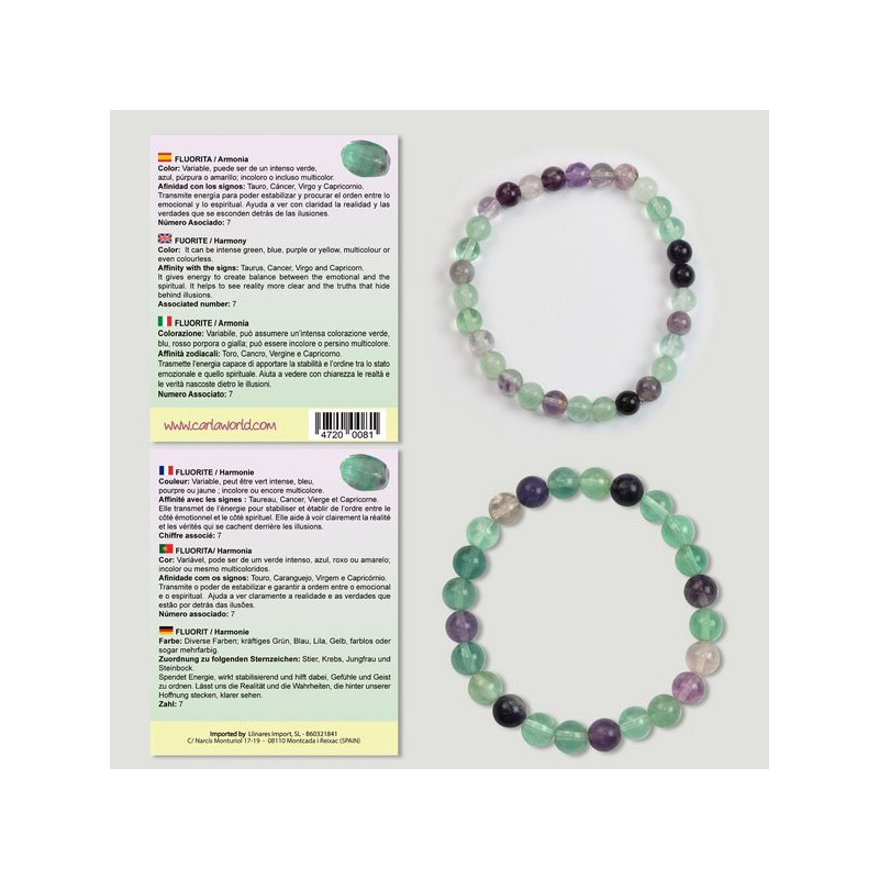 Hook 46. Ball Bracelet 6 and 8mm. Fluorite. Hook 46. Ball Bracelet 6 and 8mm. Fluorite.