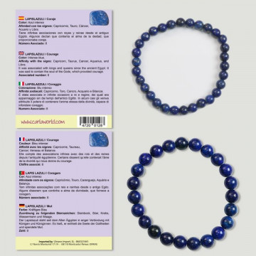 Hook 48. Ball Bracelet 6 and 8mm. Lapis lazuli.