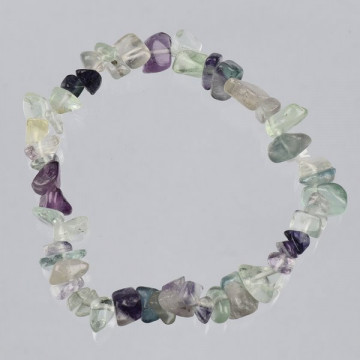 Gancho 66. Pulsera Chip. Mineral Fluorita. 