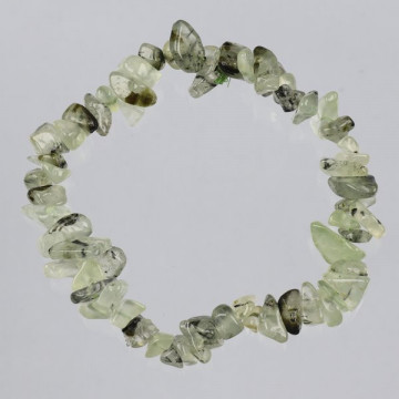 Gancho 75. Pulsera Chip. Mineral Prehnita. 