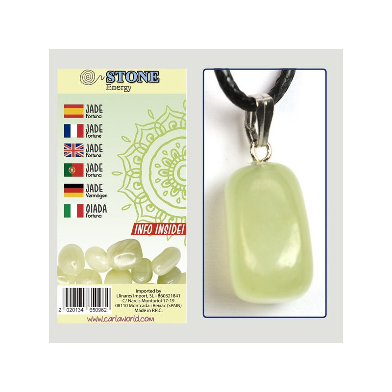 Crochet 96. Pendentif roulé minéral. Modèle Jade. Crochet 96. Pendentif roulé minéral. Modèle Jade.